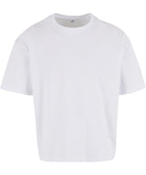 Cropped Oversize Tee in White, front view