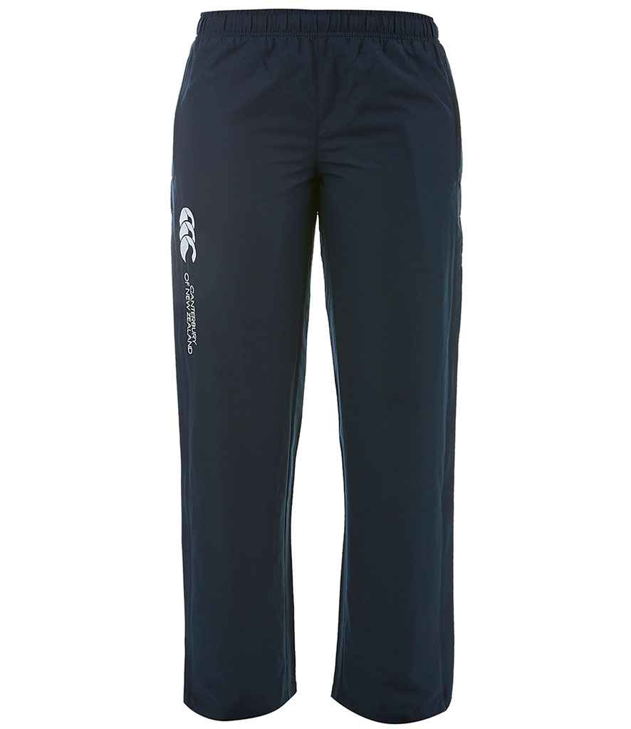Ladies Open Hem Stadium Pants in Navy, front view