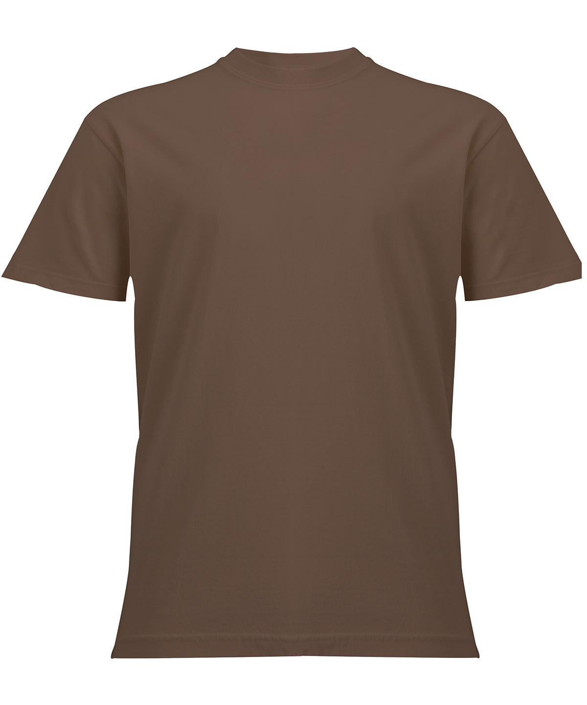 Heavyweight Adult T-Shirt in Espresso, front view