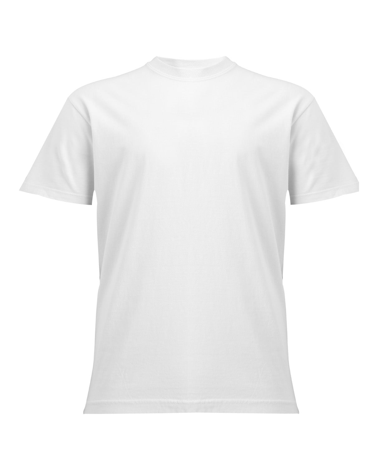 Heavyweight Adult T-Shirt in White, front view