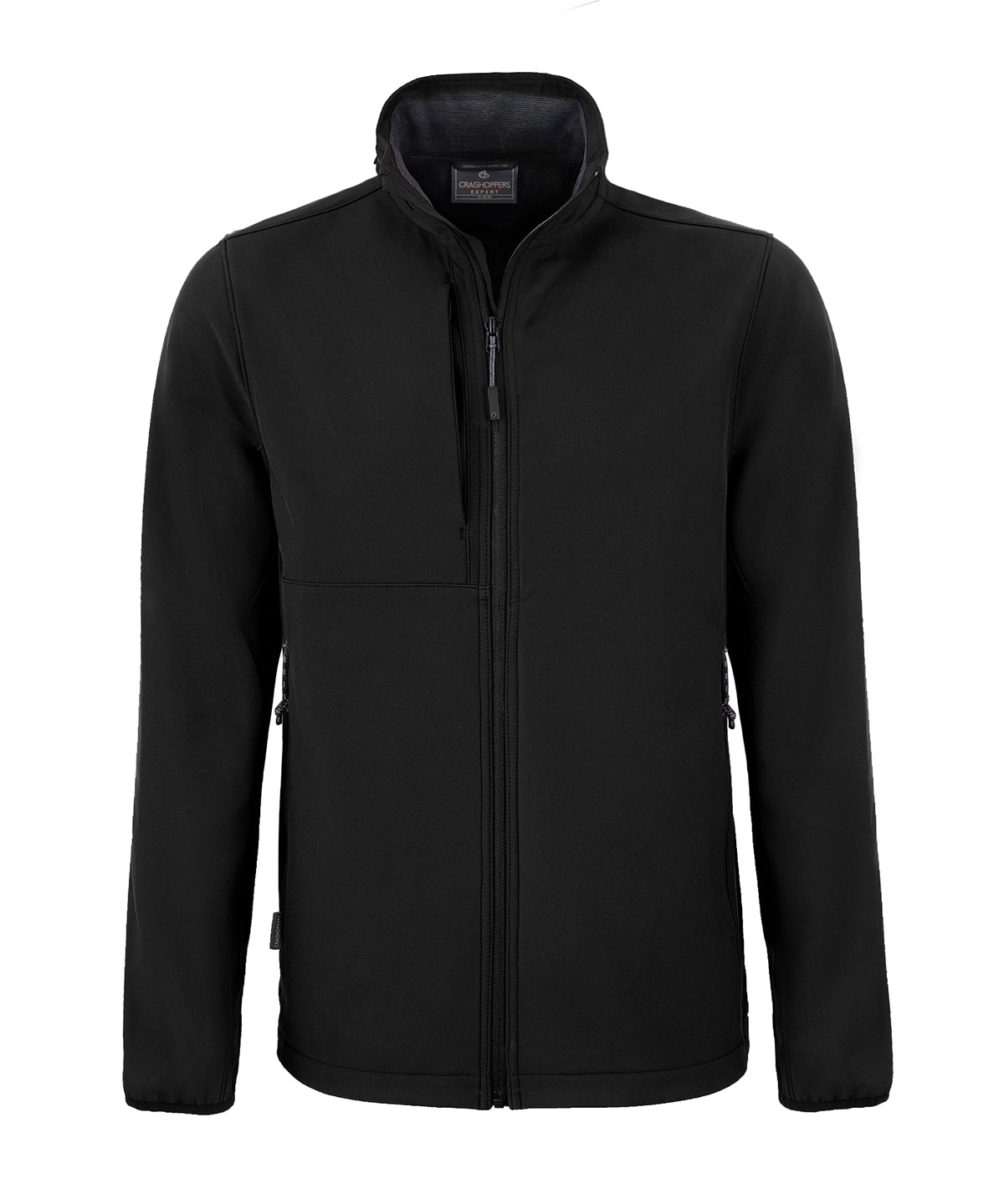 Expert Basecamp Softshell Jacket in Black, front view