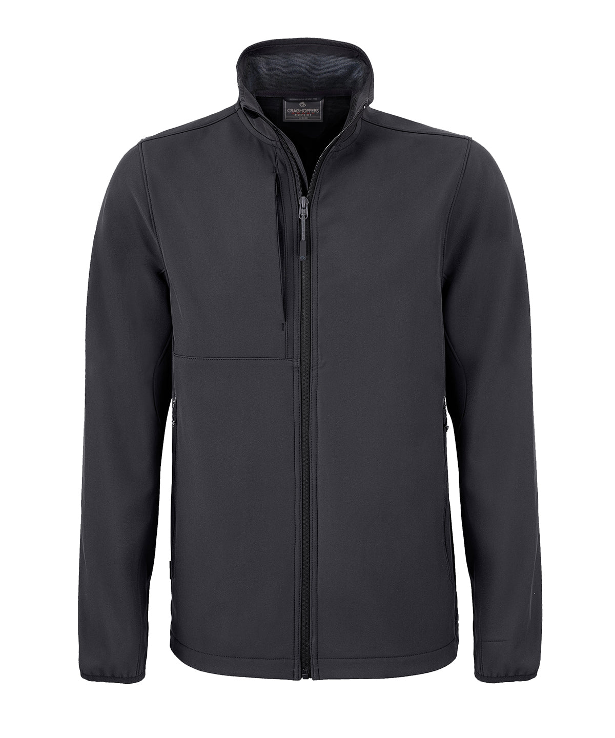 Expert Basecamp Softshell Jacket in Carbon Grey, front view