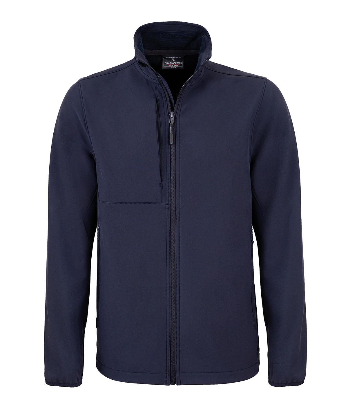 Expert Basecamp Softshell Jacket in Dark Navy, front view