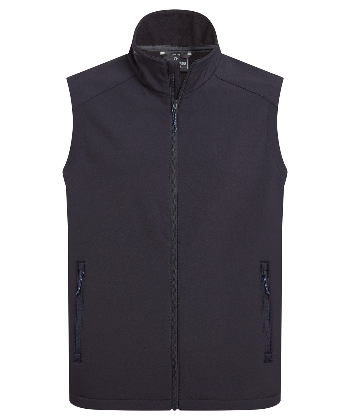 Expert Basecamp II Softshell Bodywarmer in Navy, front view