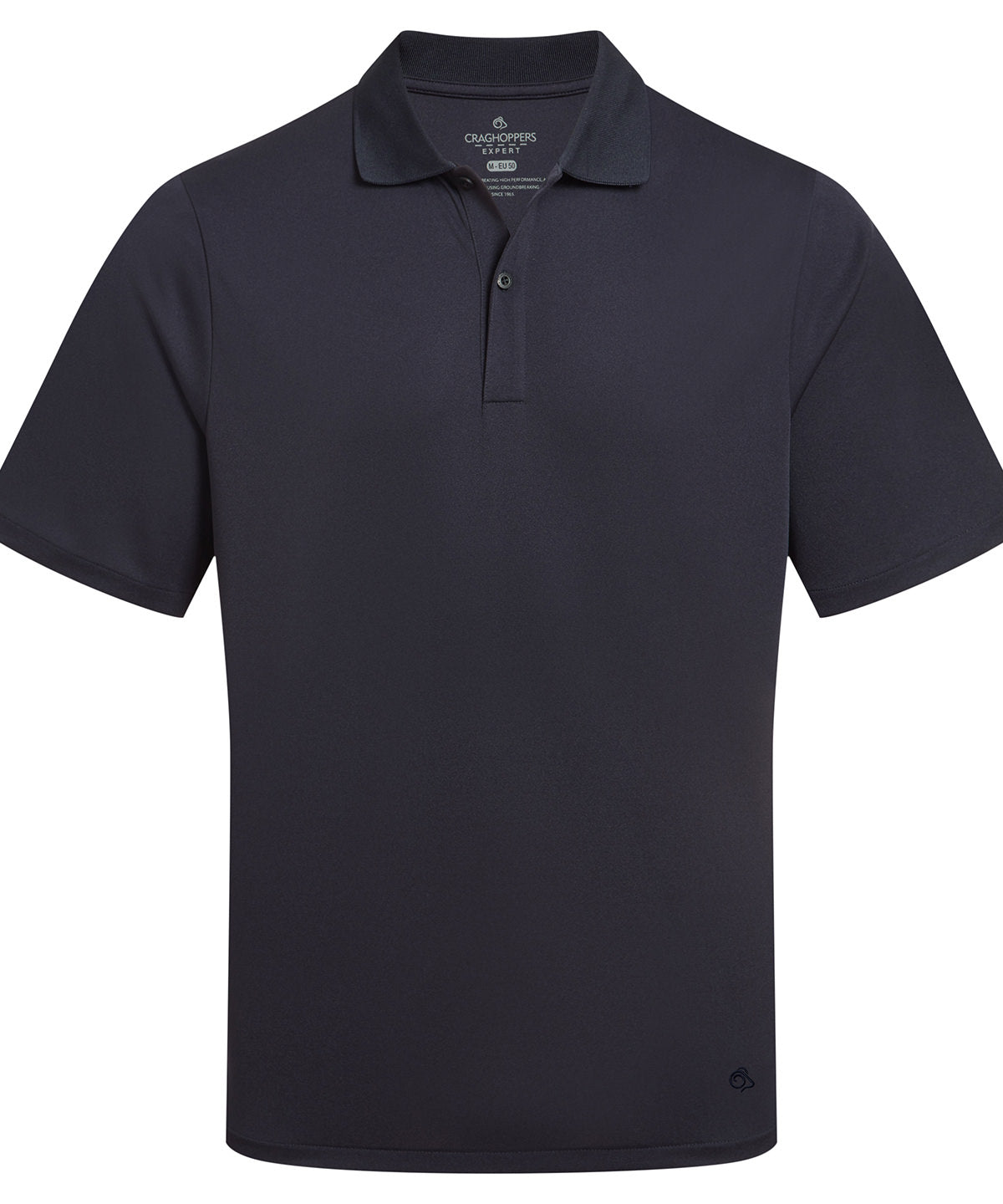 Expert Basecamp Wicking Polo Shirt in Navy, front view