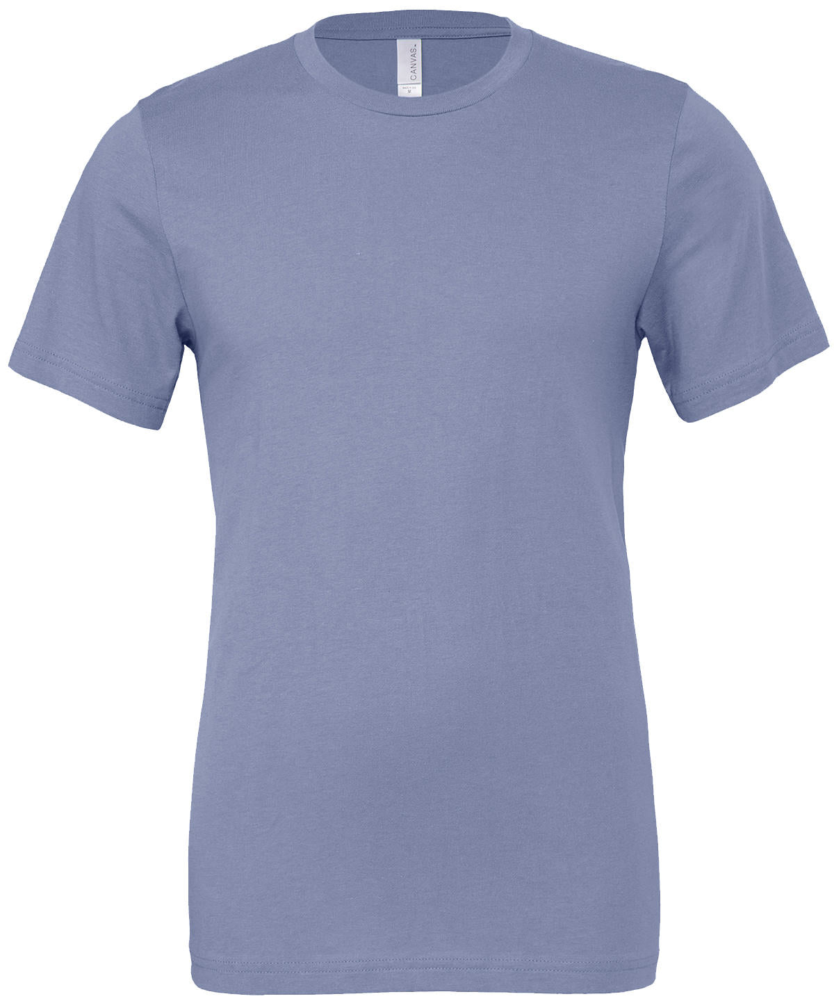 Unisex Jersey Crew Neck T-Shirt in Lavender Blue, front view