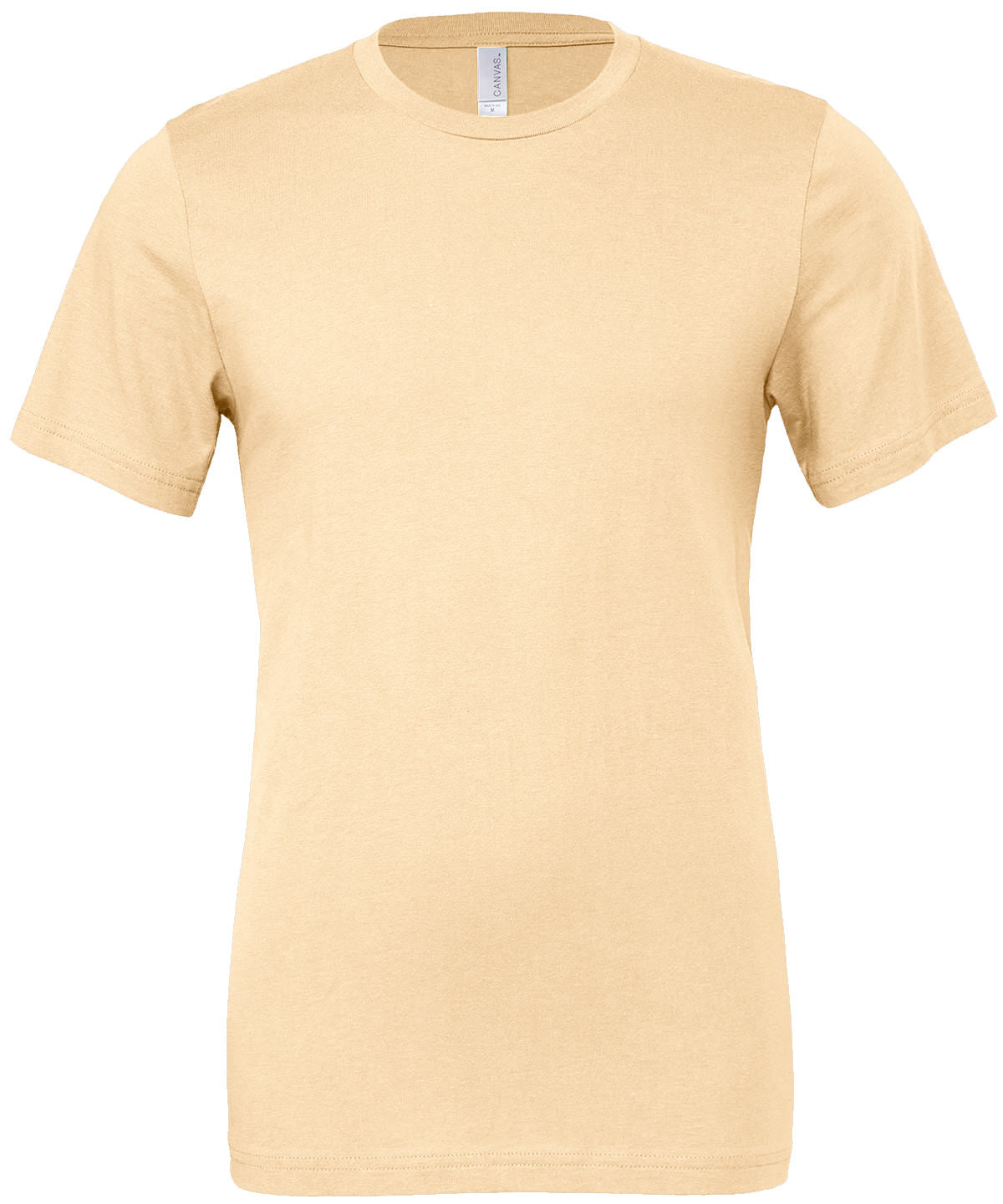 Unisex Jersey Crew Neck T-Shirt in Natural, front view