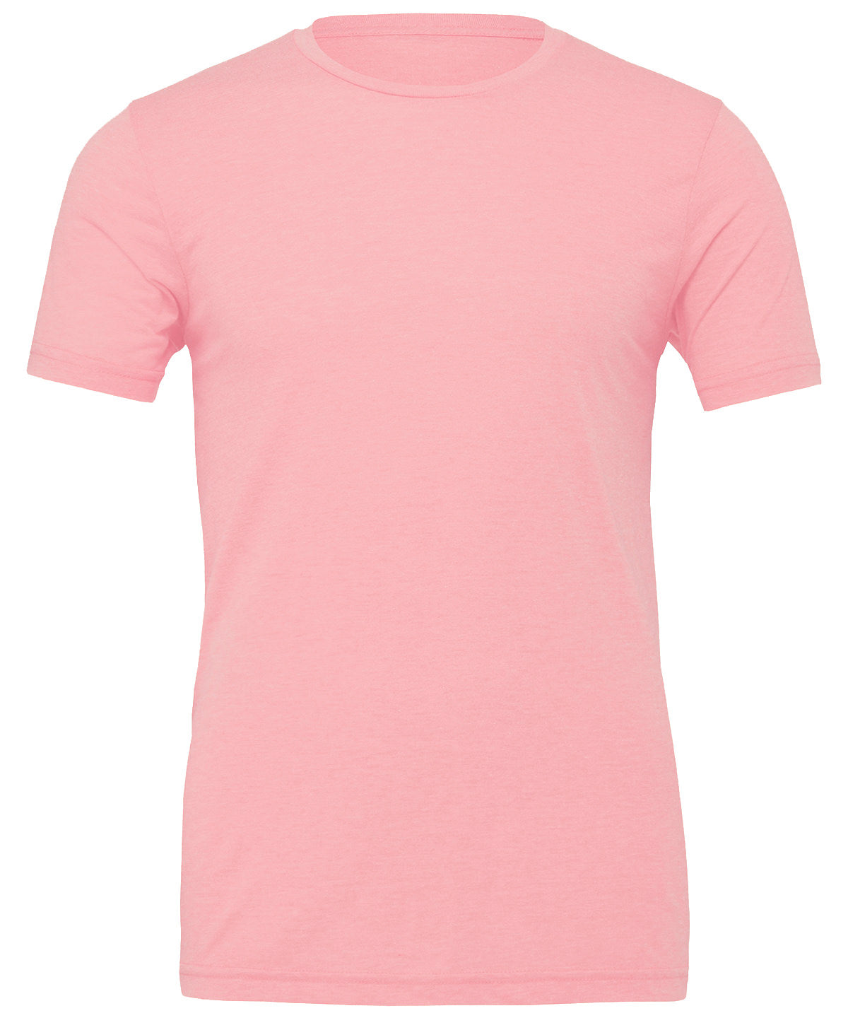 Unisex Jersey Crew Neck T-Shirt in Pink, front view