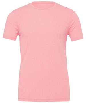 Unisex Jersey Crew Neck T-Shirt in Pink, front view