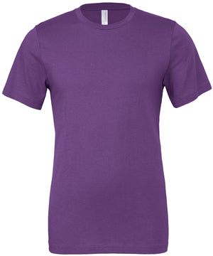 Unisex Jersey Crew Neck T-Shirt in Royal Purple, front view