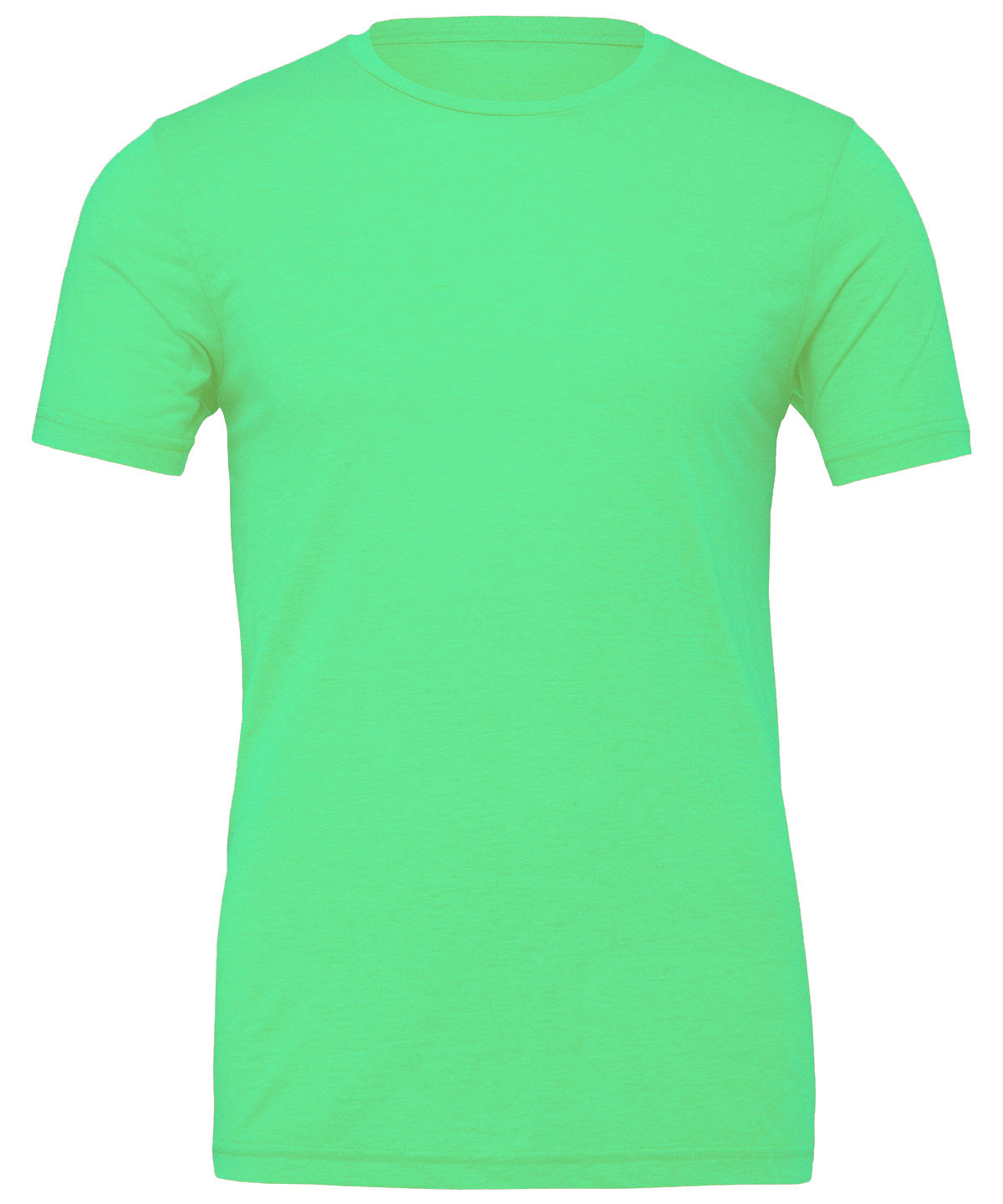 Unisex Jersey Crew Neck T-Shirt in Synthetic Green, front view