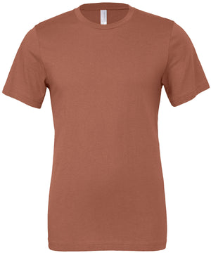 Unisex Jersey Crew Neck T-Shirt in Terracotta, front view
