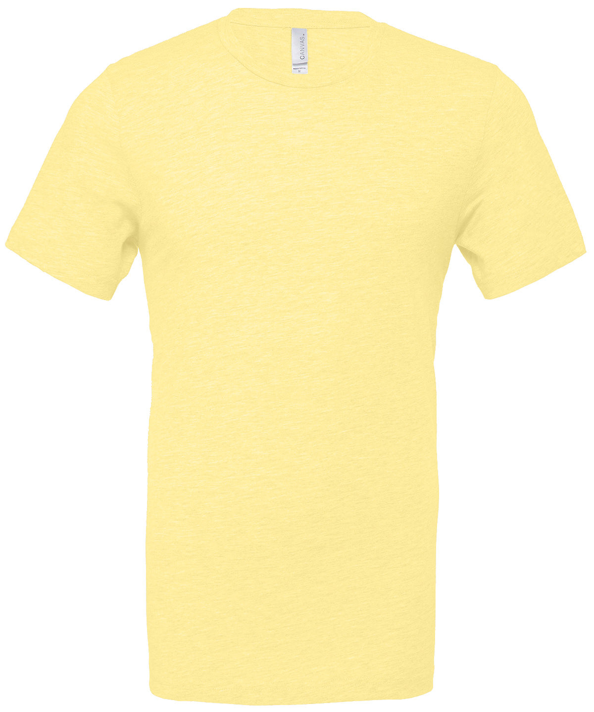 Unisex Heather CVC Short Sleeve T-Shirt in Heather French Vanilla, front view