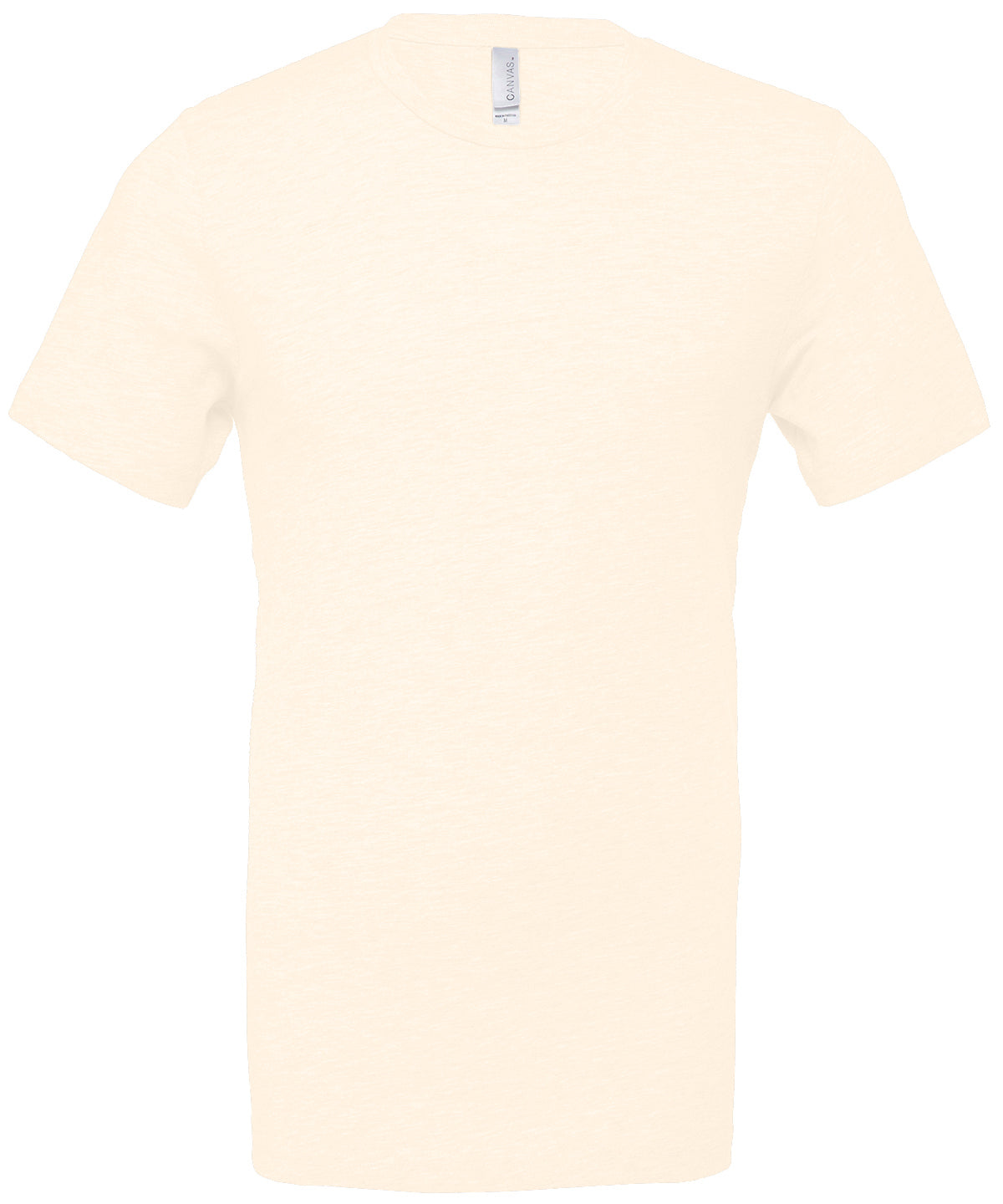 Unisex Heather CVC Short Sleeve T-Shirt in Heather Natural, front view