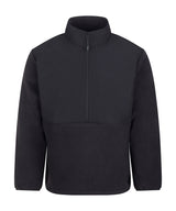 1/2-Zip Microfleece in Black, front view