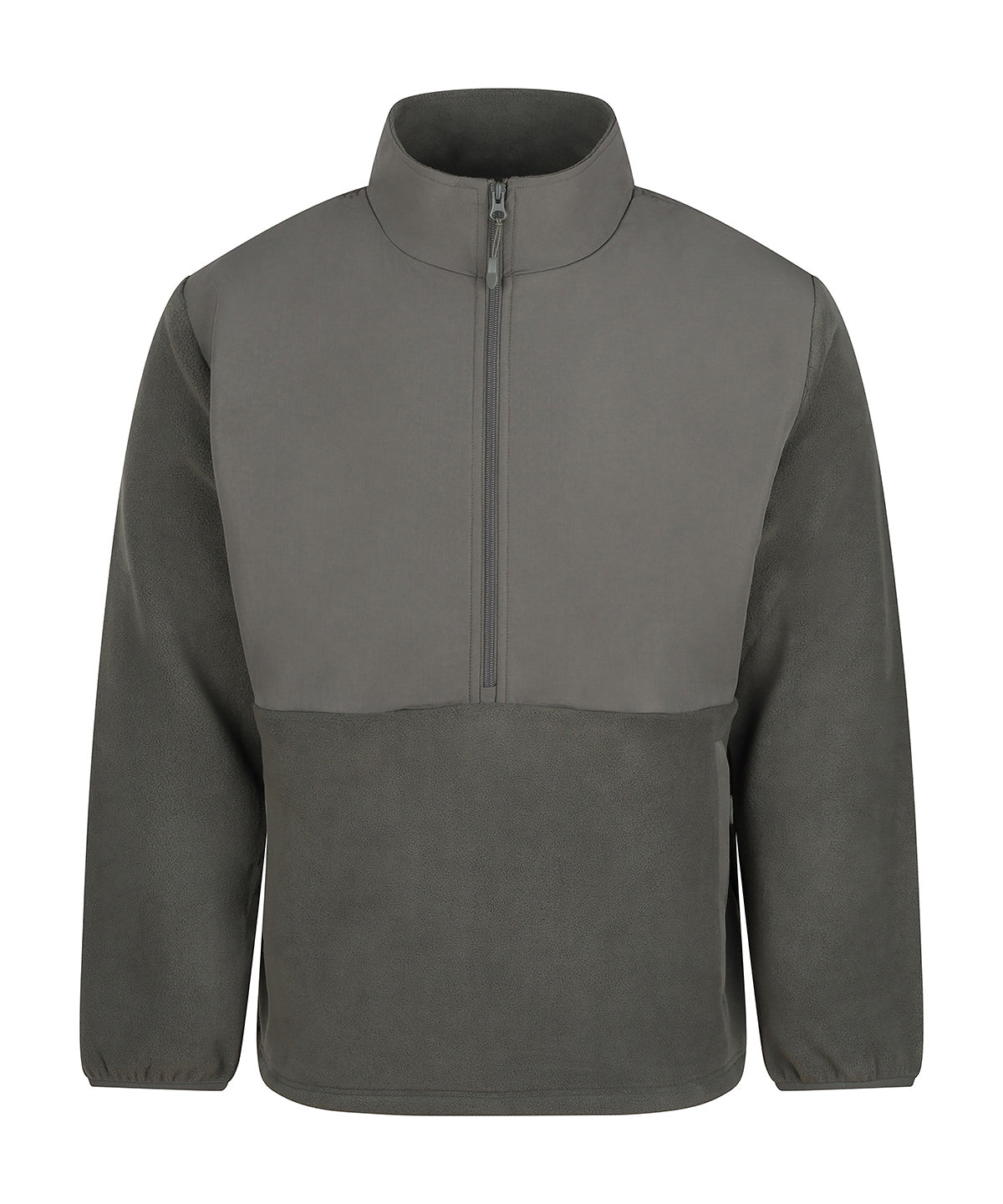 1/2-Zip Microfleece in Dark Olive, front view