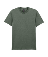 Softstyle™ Adult Ringspun T-Shirt in Heather Military Green, front view