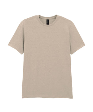 Softstyle™ Adult Ringspun T-Shirt in Sand, front view