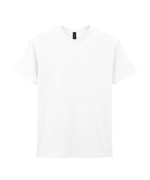 Softstyle™ Adult Ringspun T-Shirt in White, front view