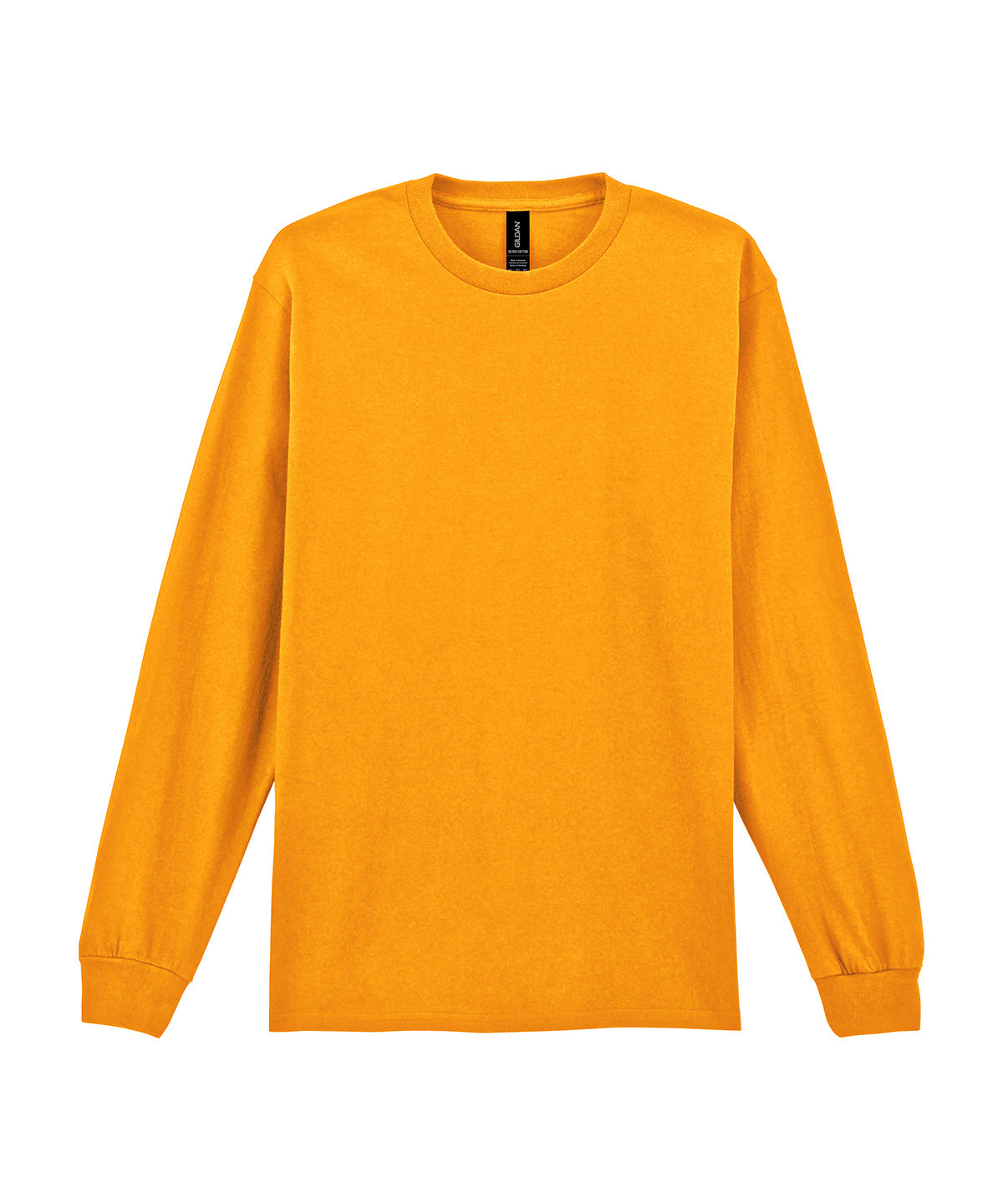 Ultra Cotton™ Adult Long Sleeve T-Shirt in Gold, front view