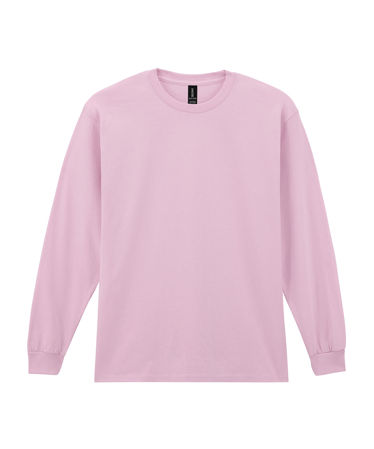 Ultra Cotton™ Adult Long Sleeve T-Shirt in Light Pink, front view