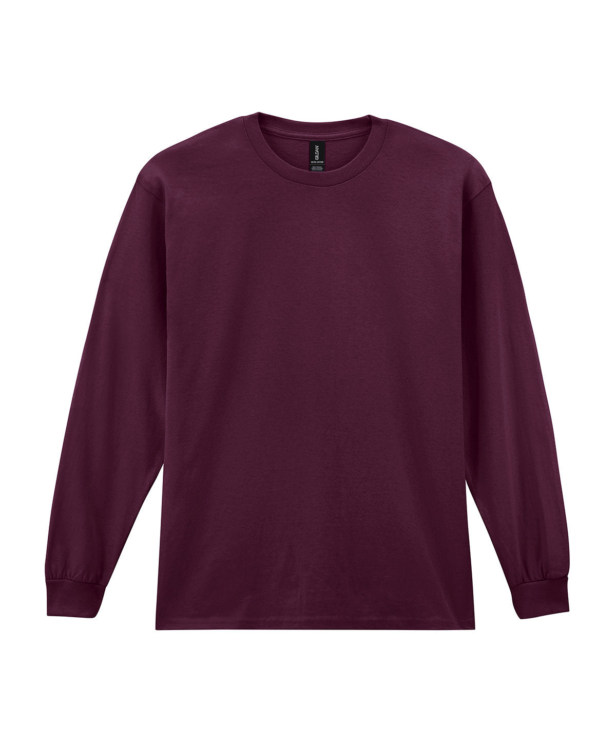 Ultra Cotton™ Adult Long Sleeve T-Shirt in Maroon, front view
