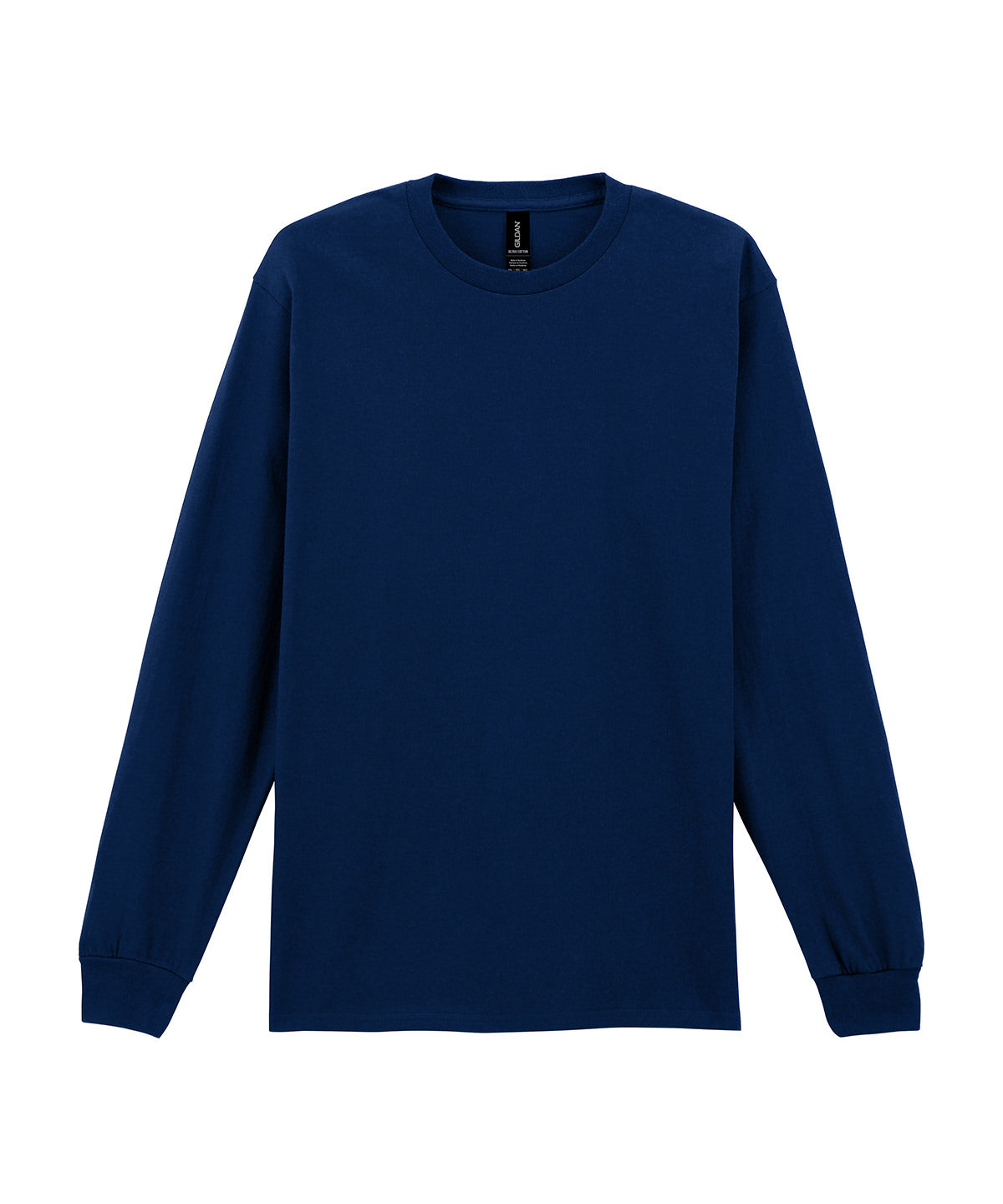 Ultra Cotton™ Adult Long Sleeve T-Shirt in Navy, front view