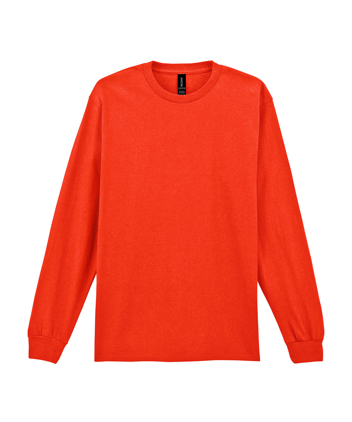 Ultra Cotton™ Adult Long Sleeve T-Shirt in Orange, front view