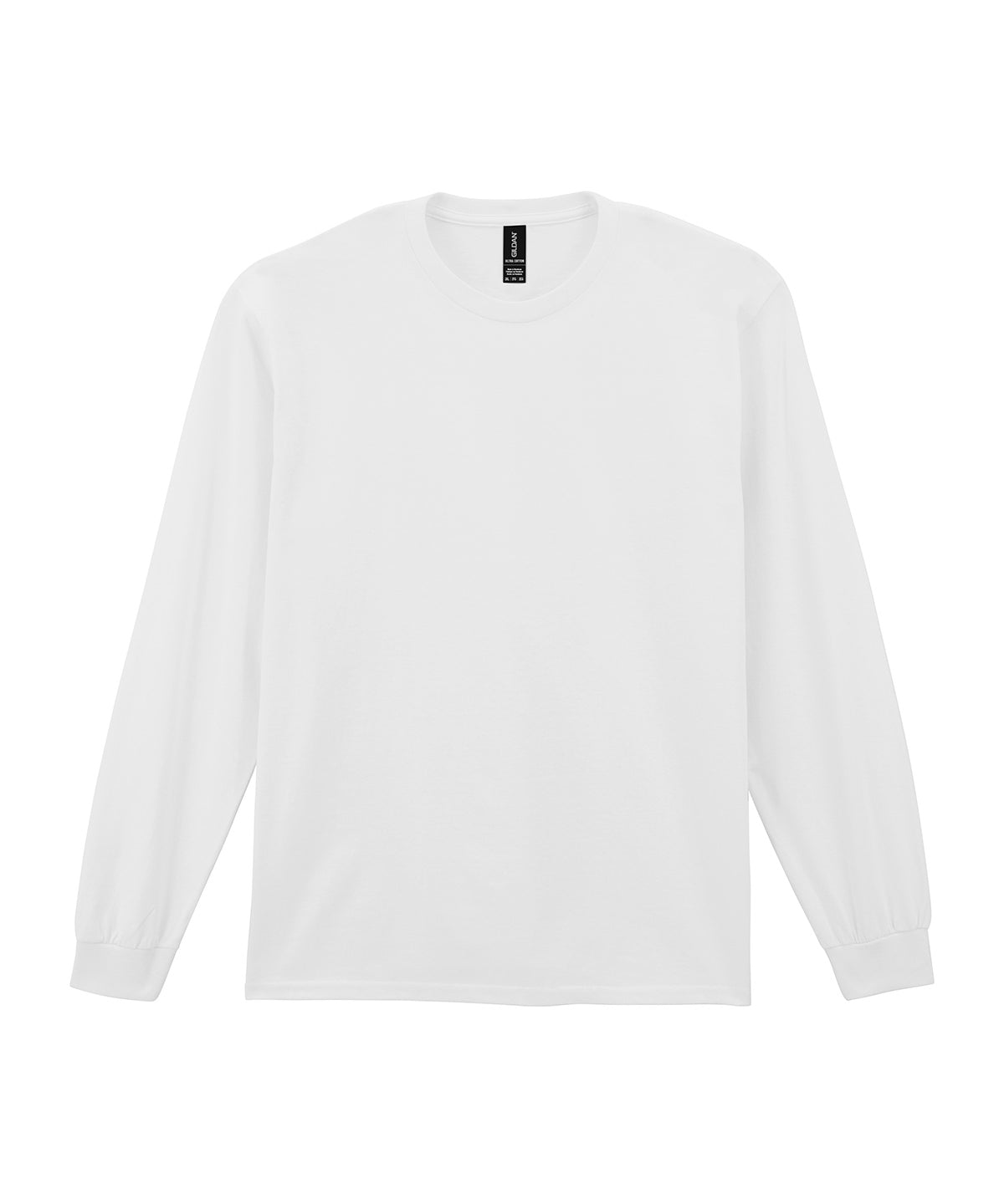 Ultra Cotton™ Adult Long Sleeve T-Shirt in White, front view