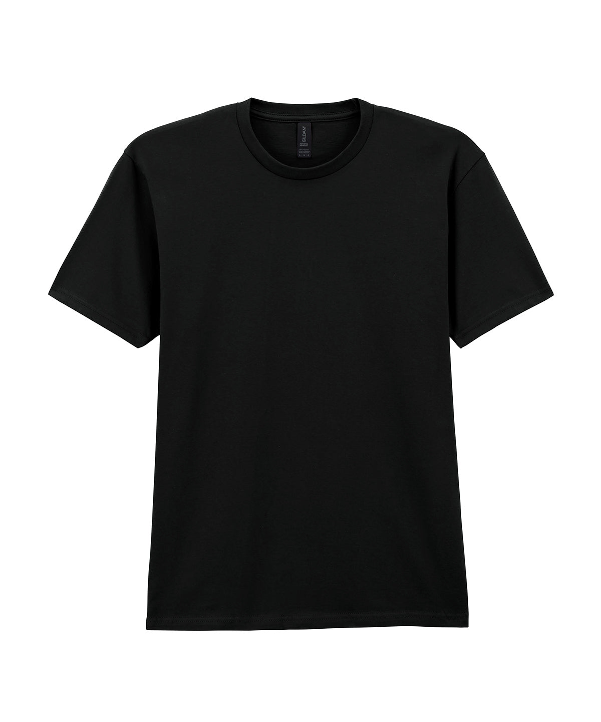 Softstyle™ Midweight Adult T-Shirt in Pitch Black, front view