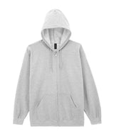 Heavy Blend™ Full-Zip Hooded Sweatshirt in Ash, front view
