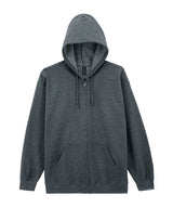 Heavy Blend™ Full-Zip Hooded Sweatshirt in Dark Heather, front view