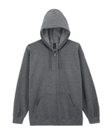 Heavy Blend™ Full-Zip Hooded Sweatshirt in Graphite Heather, front view