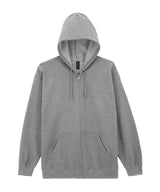 Heavy Blend™ Full-Zip Hooded Sweatshirt in Sport Grey, front view