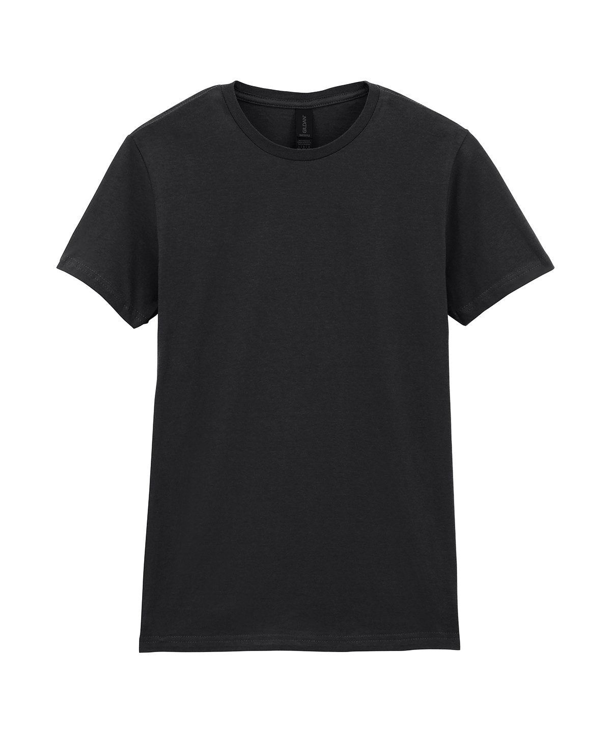 Softstyle™ Women's Ringspun T-Shirt in Black, front view