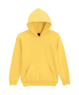 Softstyle™ Midweight Fleece Youth Hoodie in Daisy, front view