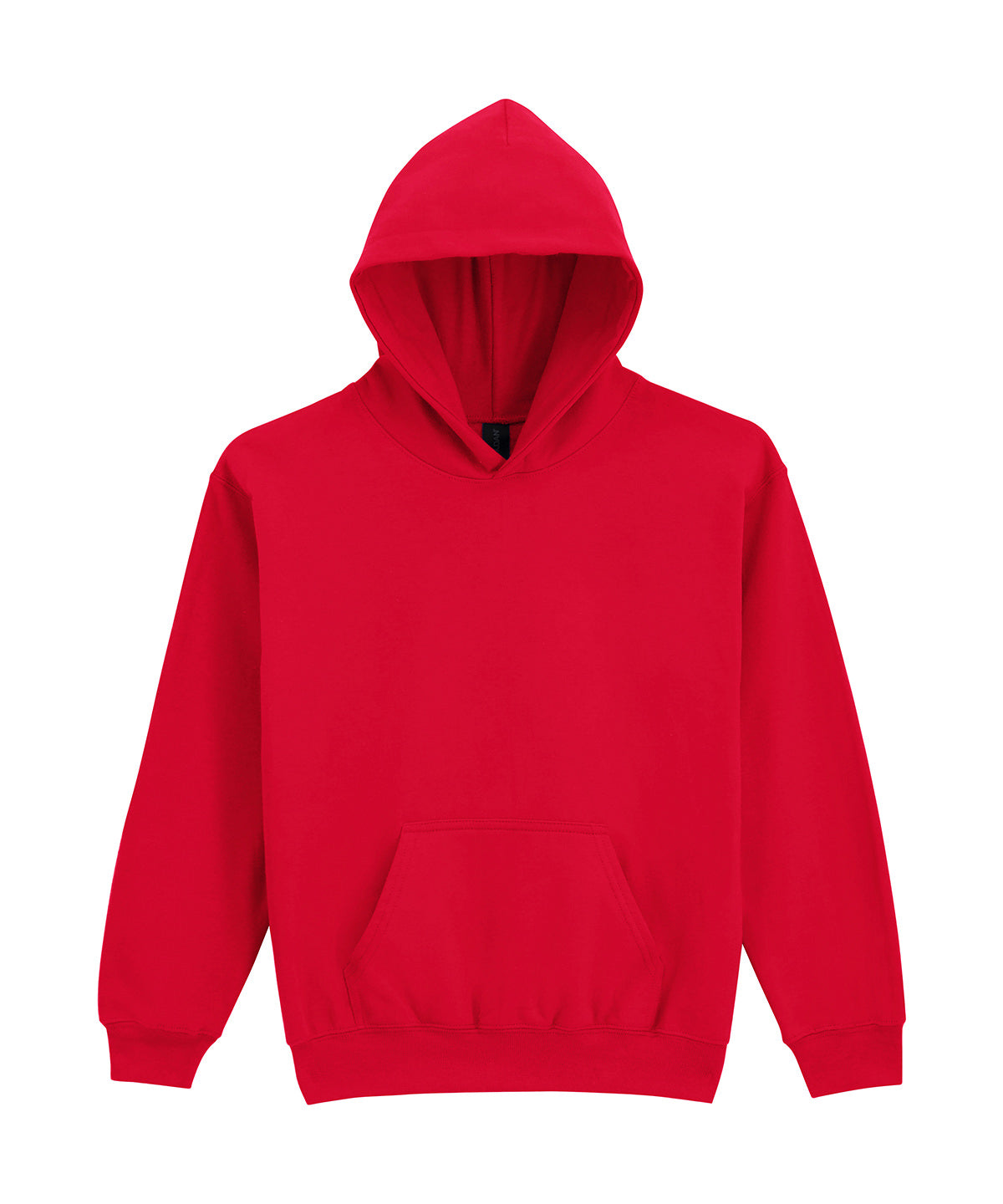 Softstyle™ Midweight Fleece Youth Hoodie in Red, front view