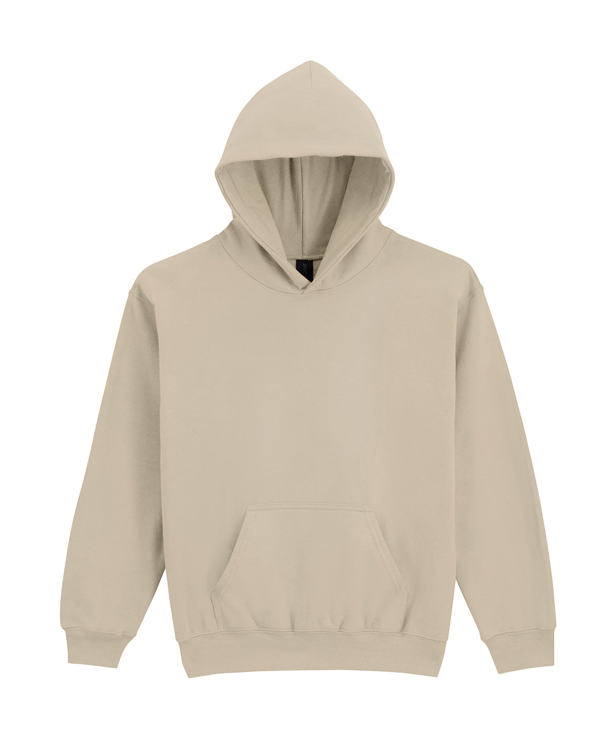 Softstyle™ Midweight Fleece Youth Hoodie in Sand, front view