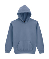 Softstyle™ Midweight Fleece Youth Hoodie in Stone Blue, front view