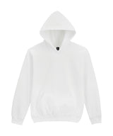 Softstyle™ Midweight Fleece Youth Hoodie in White, front view