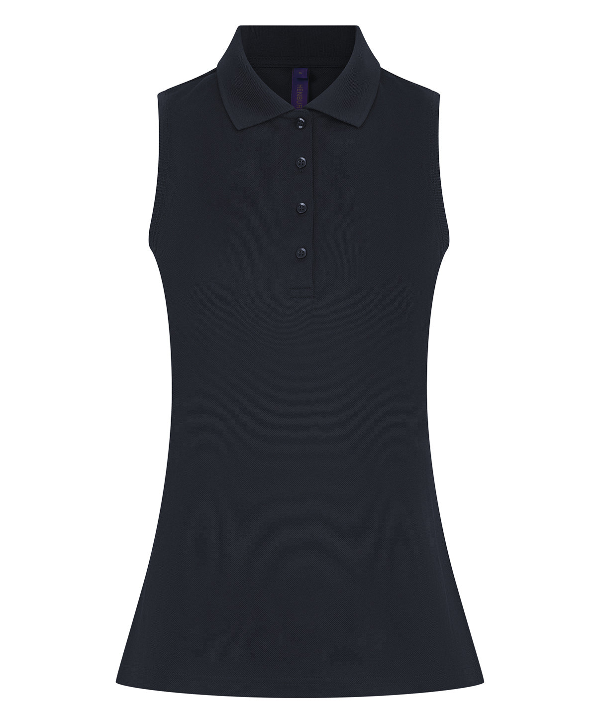Women’s Sleeveless Coolplus® Polo Shirt in Navy, front view