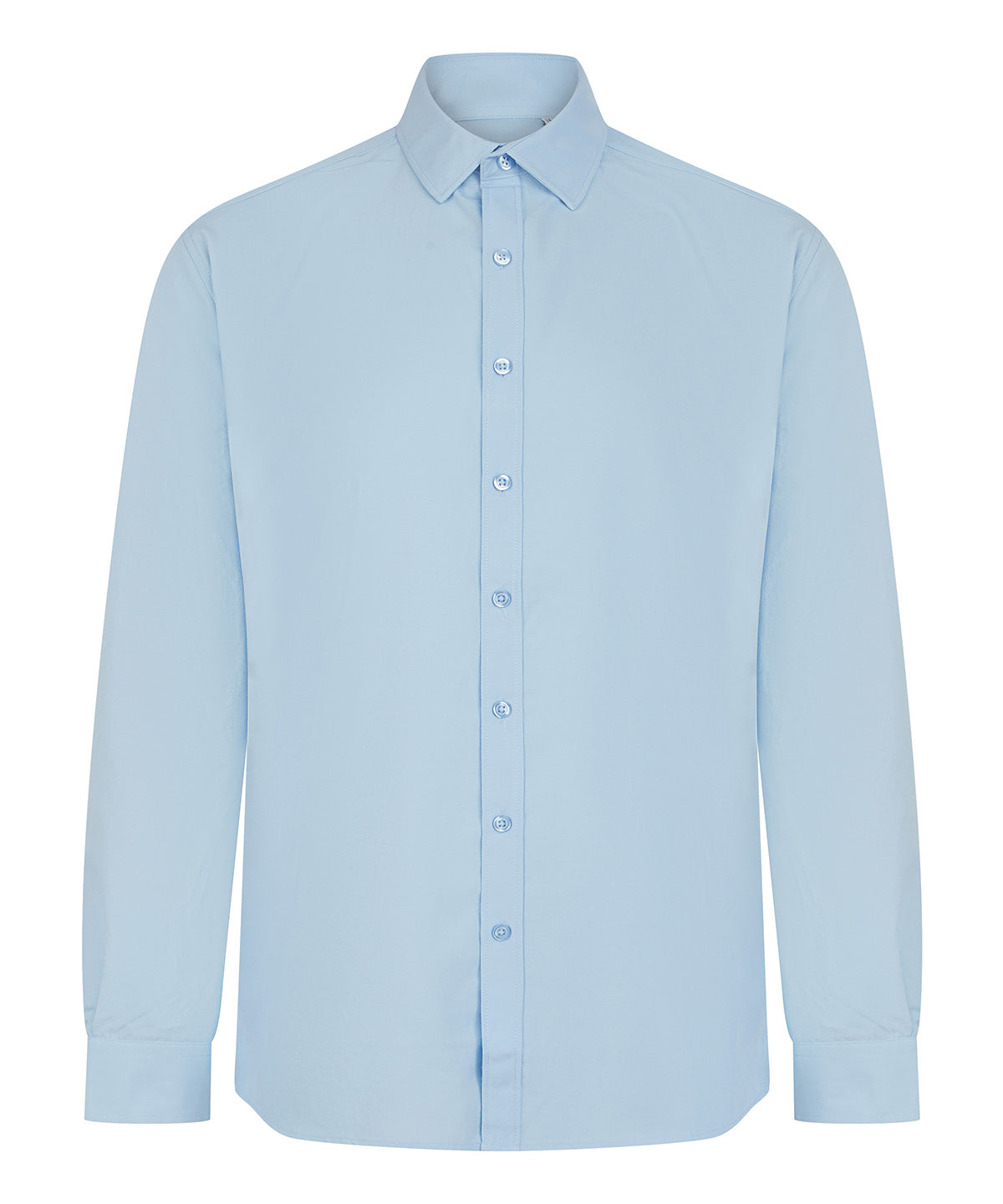 Long Sleeve ‘Cotton-Feel’ Coolplus® Shirt in Light Blue, front view