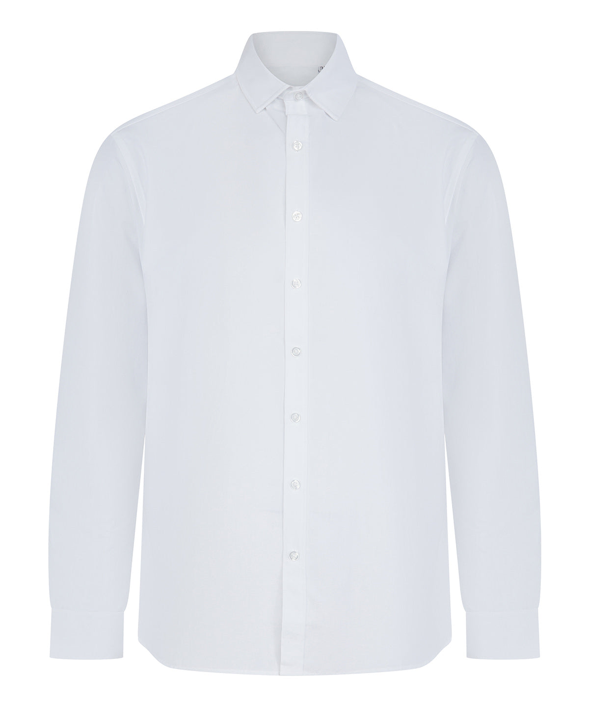 Long Sleeve ‘Cotton-Feel’ Coolplus® Shirt in White, front view