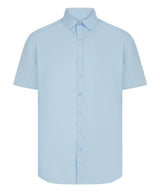 Short Sleeve ‘Cotton-Feel’ Coolplus® Shirt in Light Blue, front view