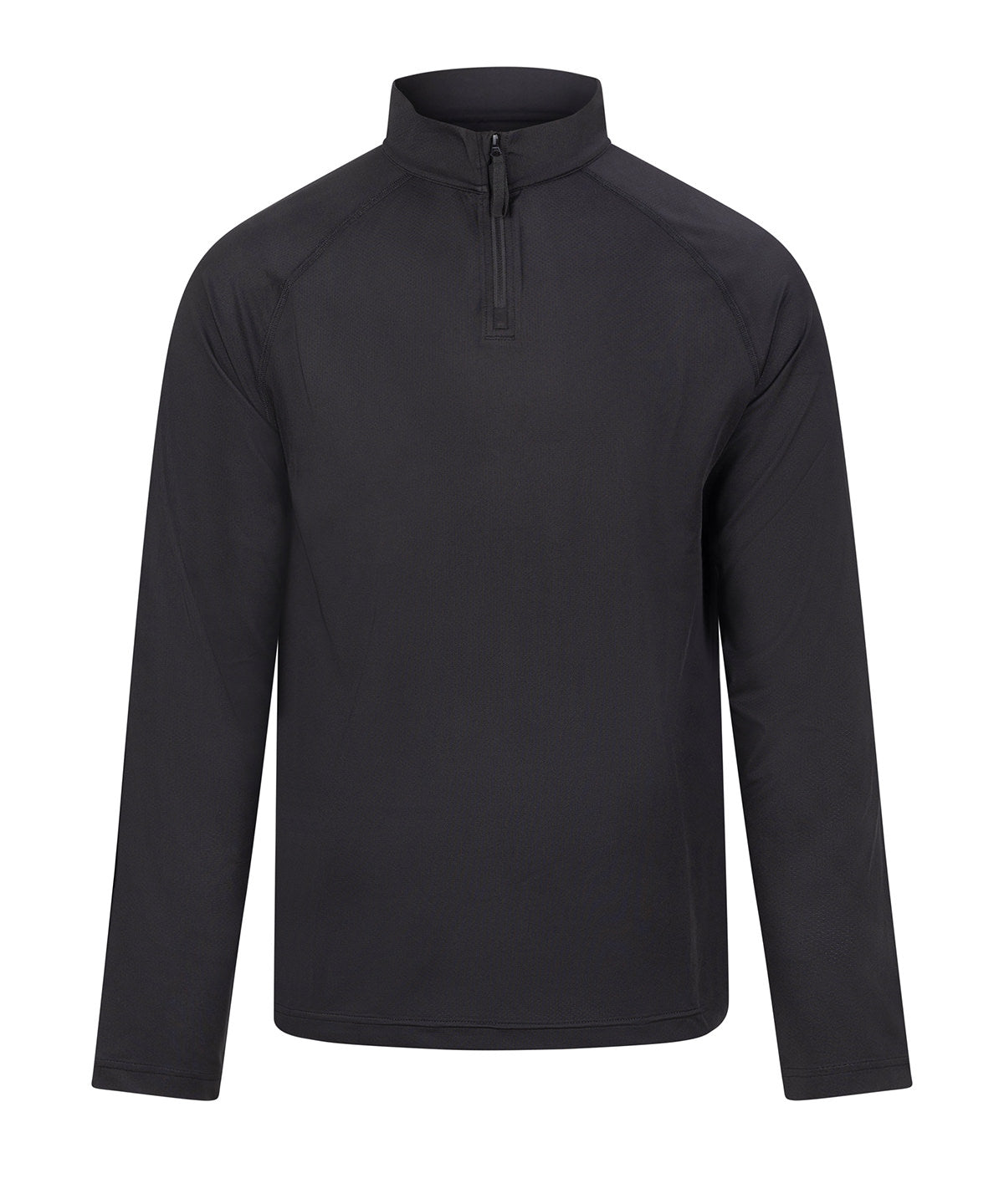 Lightweight Active 1/4-Zip in Jet Black, front view