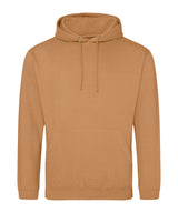 College Hoodie in Caramel Latte, front view