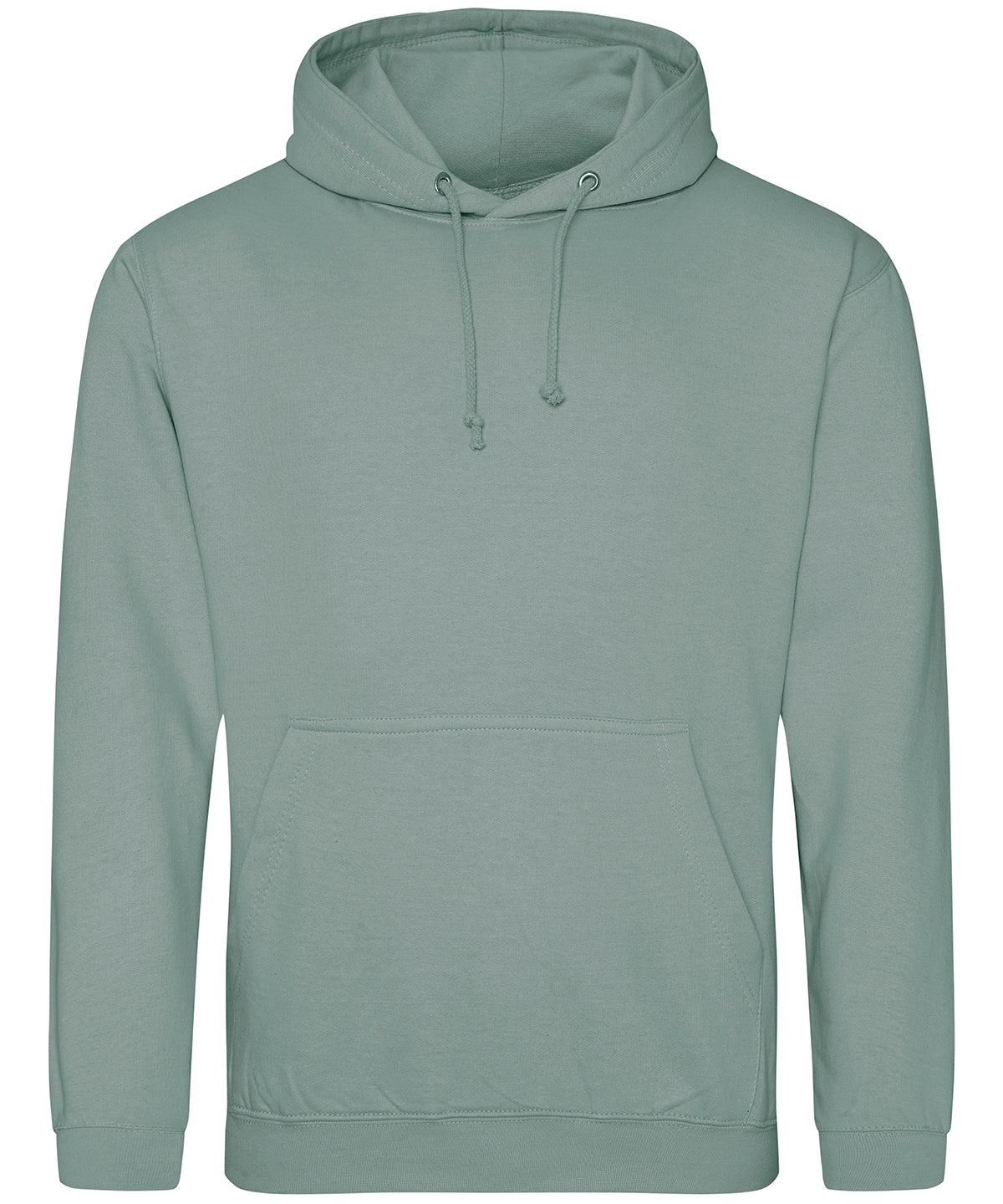 College Hoodie in Dusty Green, front view