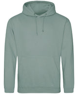 College Hoodie in Dusty Green, front view