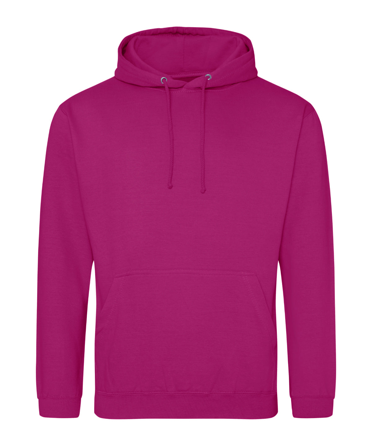 College Hoodie in Festival Fuchsia, front view