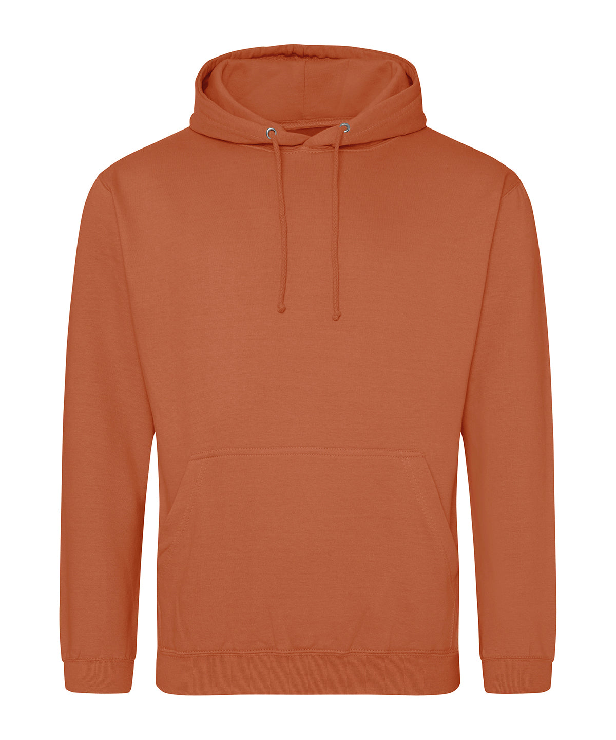 College Hoodie in Ginger Biscuit, front view